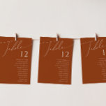Whimsical Desert | Terracotta-Bordsnumret<br><div class="desc">Den här vismatiska öknen | Terracotta-bordsnumret är en perfekt för din enkla westerna sojge och terracotta-jordtoner bröllop. Den neutralt örhänta paletten Bho färg är vintage sydväst med ett modernt reflexkänsla. Skriptet är en känslig, minimalistisk, handskriven kalligrafi som är ganska elegant och romantisk. Produkten är redigerbar och har gott om tomt...</div>