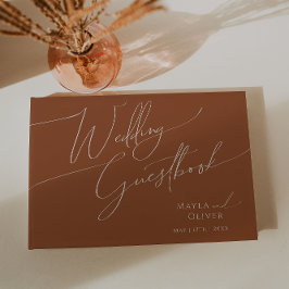 Whimsical Desert | Terracotta Bröllop Guestbook Gästböcker