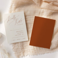 Whimsical Desert Terracotta Menu Choice OSA kort