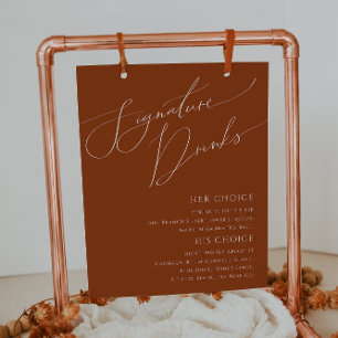 Whimsical Desert Terracotta Signaturdrycker Skylt