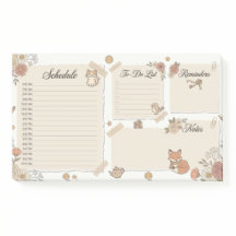 Whimsical Djur & Blommig Daglig Planerare