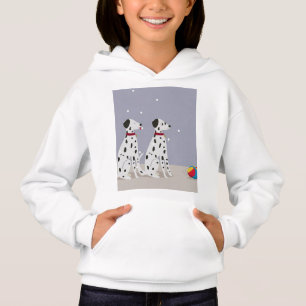 Whimsical Dog & Rolling Colors Konsttryck T Shirt