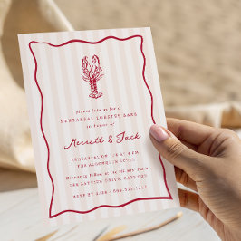 Whimsical Doodle Hummer Bak Rehearsal Dinner Inbjudningar
