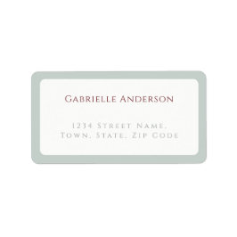 Whimsical Dove Gray Wedding  Adressetikett