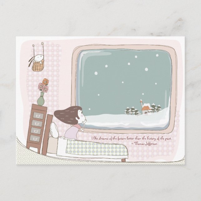 Whimsical Dreamscape 12 vykort (Framsida)