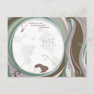 Whimsical Dreamscape 4 vykort