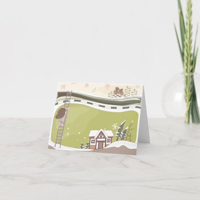 Whimsical Dreamscapes Quote 11-hälsningskort Kort (Framsida)