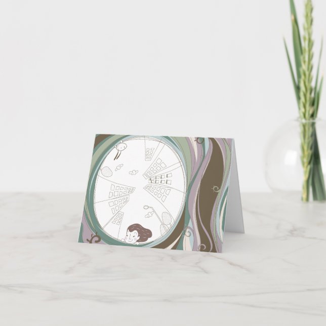 Whimsical Dreamscapes Quote 4-gratulationskort Kort (Framsida)