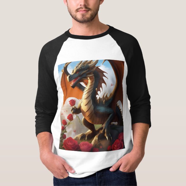 Whimsical Dreamy Dragon T-Shirt (Framsida)
