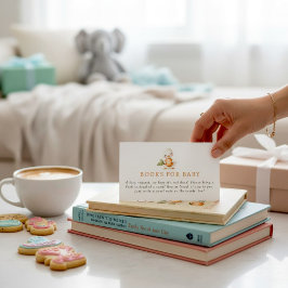 Whimsical Duckling Peach Baby Shower-kort Tilläggskort