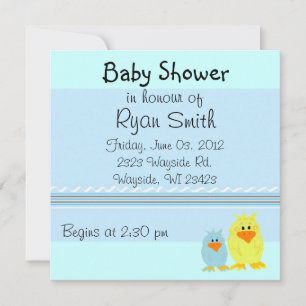 Whimsical Ducks Baby Shower Inbjudningar