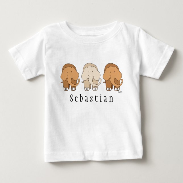 Whimsical Elefant  T Shirt (Framsida)