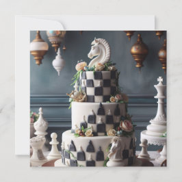WHIMSICAL & ELEGANT CHESS THEMED BIRTHDAY CAKE KORT