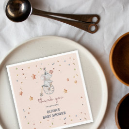 Whimsical Elephant Circus Baby Shower Gift Pappersservett