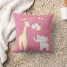 Whimsical Elephant & Giraffe Nursery Dekorativ kud