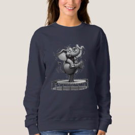 Whimsical Elephant on Trampoline – Cute Playful T Shirt