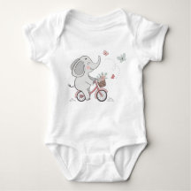 Whimsical Elephant Riding Bike - Kids Animal Desig