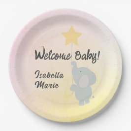 Whimsical Elephant Welcome Baby