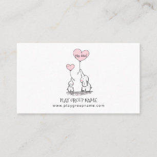 Whimsical Elephants Anpassningsbar Mamma & Barn Pl
