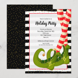 Whimsical Elf Ben Helgdag-julinbjudan