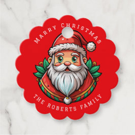 Whimsical Elf-Julfest Gåvor Etiketter