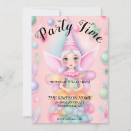 Whimsical Elf-julpars bjudande in Inbjudningar