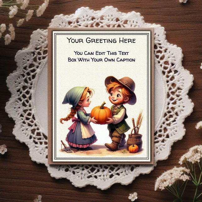Whimsical Everyday Sentiment Storybook Art   Vykort (Skapare uppladdad)
