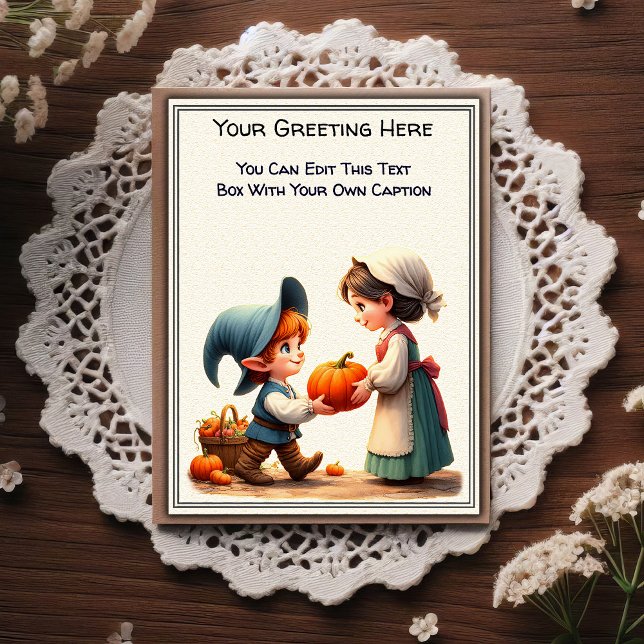 Whimsical Everyday Sentiment Storybook Art   Vykort (Skapare uppladdad)