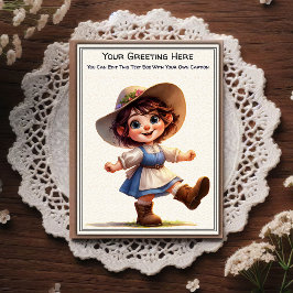 Whimsical Everyday Sentiment Storybook Art   Vykort