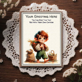 Whimsical Everyday Sentiment Storybook Art   Vykort