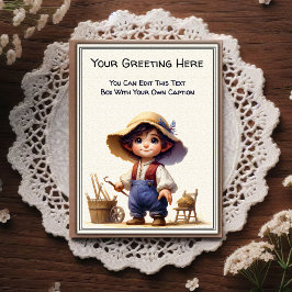 Whimsical Everyday Sentiment Storybook Art   Vykort