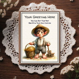 Whimsical Everyday Sentiment Storybook Art   Vykort