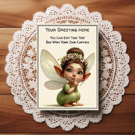 Whimsical Everyday Sentiment Storybook Fairy Vykort