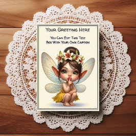 Whimsical Everyday Sentiment Storybook Fairy Vykort