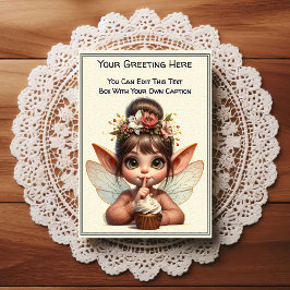Whimsical Everyday Sentiment Storybook Fairy Vykort