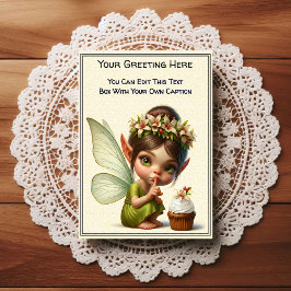 Whimsical Everyday Sentiment Storybook Fairy Vykort