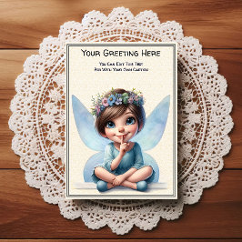 Whimsical Everyday Sentiment Storybook Fairy Vykort
