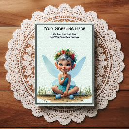 Whimsical Everyday Sentiment Storybook Fairy Vykort
