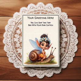 Whimsical Everyday Sentiment Storybook Fairy Vykort