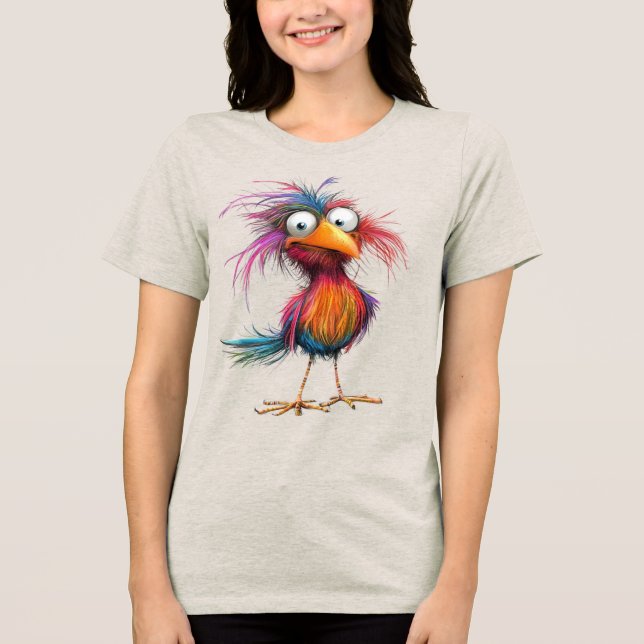 Whimsical Fågel T Shirt (Framsida)