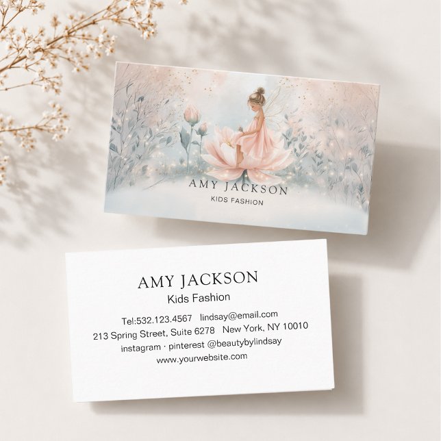 Whimsical Fairy AffärsKort Tidsbeställning Kort (Whimsical Fairy Business Card)