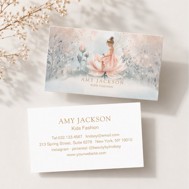 Whimsical Fairy AffärsKort Tidsbeställning Kort (Whimsical Fairy  Business Card)