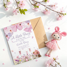 Whimsical Fairy Baby Shower-inbjudan
