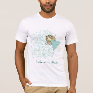 Whimsical Fairy Bröllopsfest T-kryp Tee Shirt