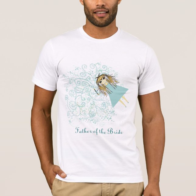 Whimsical Fairy Bröllopsfest T-kryp Tee Shirt (Framsida)
