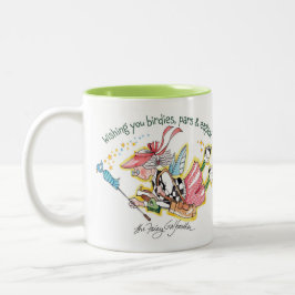 Whimsical Fairy Golfmor Two-Tone Coffee Mugg