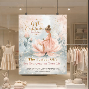 Whimsical Fairy Presentcertifikat Kampanj Affisch