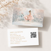 Whimsical Fairy QR-kod Affärskort