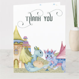 Whimsical Fairytale Dragon Baby Shower Tack Kort
