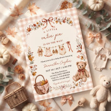 Whimsical Fall Liten Sötnos Baby Shower